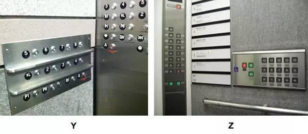 设施内部都在电梯的左右侧中部,单独设有方便残疾人操作的按钮面板