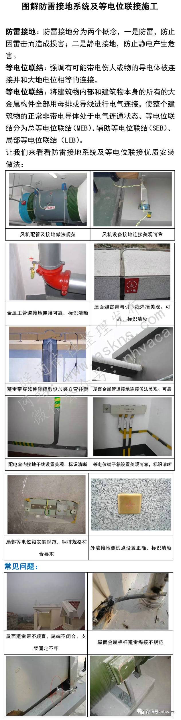 图解防雷接地系统及等电位联接施工