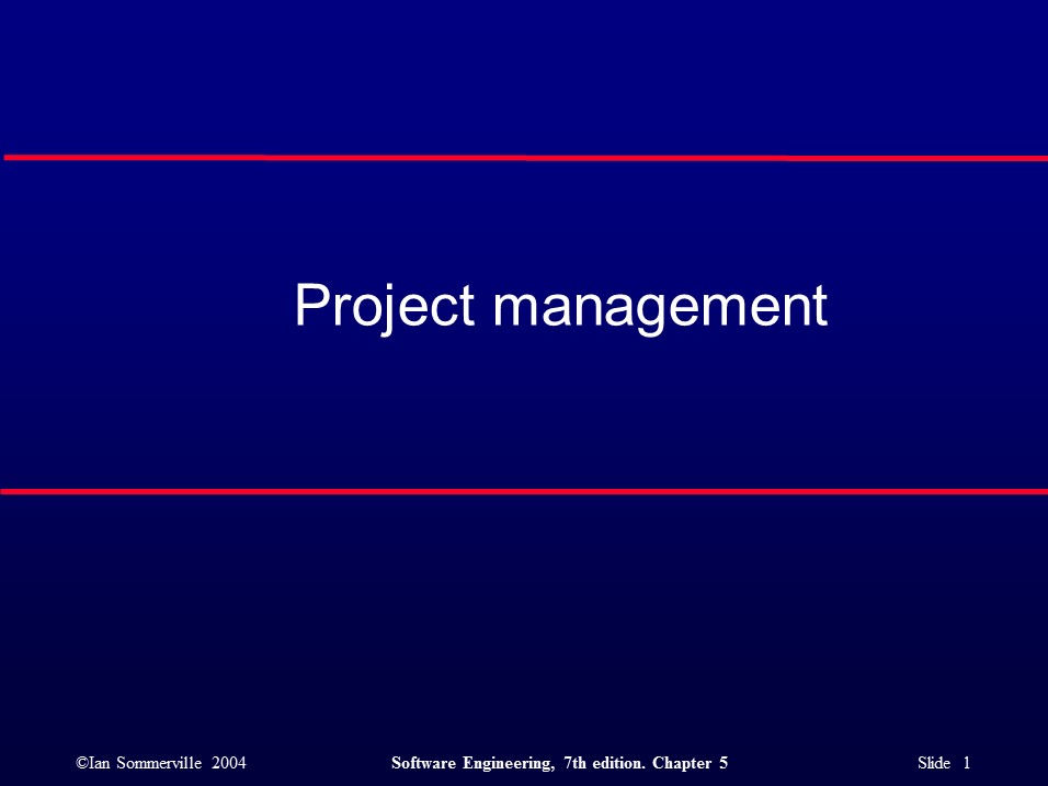 project management presentation